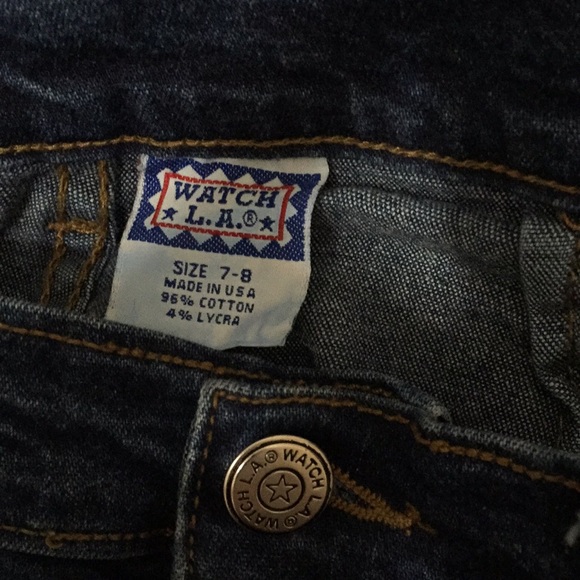 Vintage Watch L.A. Studded Ankle Slit Crop Denim - Picture 8 of 10